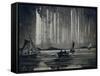 Northern light-Nikolai Astrup-Framed Stretched Canvas