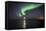 Northern Lights (Aurora Borealis) at Grotta Island Lighthouse, Polar Regions-Matthew Williams-Ellis-Framed Stretched Canvas