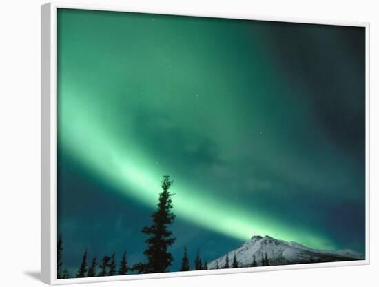 Northern Lights, Aurora Borealis, Brooks Range, Arctic National Wildlife Refuge, Alaska, USA-Steve Kazlowski-Framed Photographic Print