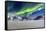 Northern Lights (Aurora Borealis) Illuminate the Sky and the Snowy Peaks-Roberto Moiola-Framed Stretched Canvas