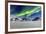 Northern Lights (Aurora Borealis) Illuminate the Sky and the Snowy Peaks-Roberto Moiola-Framed Photographic Print