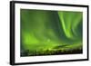 Northern Lights (Aurora Borealis) over Snowscape.-Jorg Hackemann-Framed Photographic Print