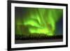 Northern Lights (Aurora Borealis) over Snowscape.-Jorg Hackemann-Framed Photographic Print