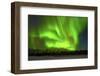 Northern Lights (Aurora Borealis) over Snowscape.-Jorg Hackemann-Framed Photographic Print