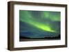 Northern Lights (Aurora Borealis) over Snowscape.-Jorg Hackemann-Framed Photographic Print