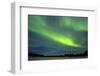 Northern Lights (Aurora Borealis) over Snowscape.-Jorg Hackemann-Framed Photographic Print