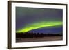 Northern Lights (Aurora Borealis) over Snowscape.-Jorg Hackemann-Framed Photographic Print