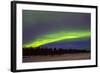 Northern Lights (Aurora Borealis) over Snowscape.-Jorg Hackemann-Framed Photographic Print