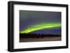 Northern Lights (Aurora Borealis) over Snowscape.-Jorg Hackemann-Framed Photographic Print