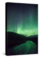 Northern Lights, Aurora Borealis, River-Lindsay Daniels-Stretched Canvas