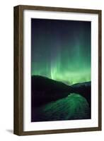 Northern Lights, Aurora Borealis, River-Lindsay Daniels-Framed Photographic Print