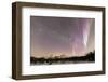 Northern Lights (Aurora borealis), Skoddebergvatnet, Grovfjord, Lofoten Islands, Norway-Roberto Moiola-Framed Photographic Print