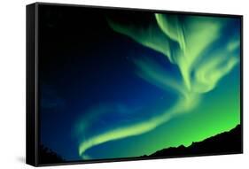 Northern Lights (Aurora Borealis)-SurangaWeeratunga-Framed Stretched Canvas
