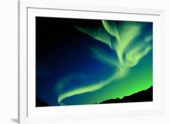 Northern Lights (Aurora Borealis)-SurangaWeeratunga-Framed Photographic Print