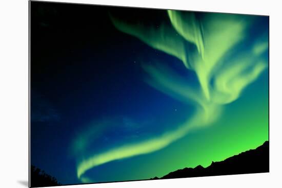 Northern Lights (Aurora Borealis)-SurangaWeeratunga-Mounted Photographic Print