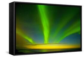 Northern Lights, Beaufort Sea, ANWR, Alaska, USA-Steve Kazlowski-Framed Stretched Canvas