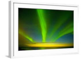 Northern Lights, Beaufort Sea, ANWR, Alaska, USA-Steve Kazlowski-Framed Photographic Print