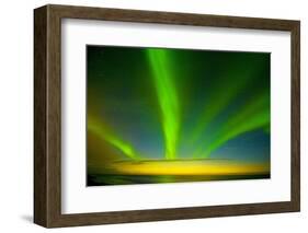 Northern Lights, Beaufort Sea, ANWR, Alaska, USA-Steve Kazlowski-Framed Photographic Print