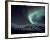 Northern Lights Curtain of Green and Yellow, Brooks Range, Alaska, USA-Hugh Rose-Framed Photographic Print