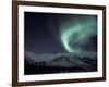 Northern Lights Curtain of Green and Yellow, Brooks Range, Alaska, USA-Hugh Rose-Framed Photographic Print