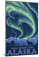 Northern Lights, Denali National Park, Alaska-null-Mounted Poster