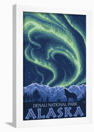 Northern Lights, Denali National Park, Alaska-null-Framed Poster