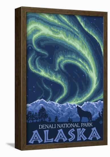 Northern Lights, Denali National Park, Alaska-null-Framed Poster