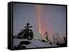 Northern Lights During Snow, Northwest Territories, March 2008, Canada-Eric Baccega-Framed Stretched Canvas