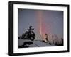 Northern Lights During Snow, Northwest Territories, March 2008, Canada-Eric Baccega-Framed Photographic Print