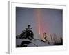 Northern Lights During Snow, Northwest Territories, March 2008, Canada-Eric Baccega-Framed Photographic Print