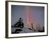 Northern Lights During Snow, Northwest Territories, March 2008, Canada-Eric Baccega-Framed Photographic Print