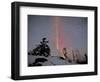 Northern Lights During Snow, Northwest Territories, March 2008, Canada-Eric Baccega-Framed Photographic Print