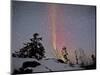 Northern Lights During Snow, Northwest Territories, March 2008, Canada-Eric Baccega-Mounted Photographic Print
