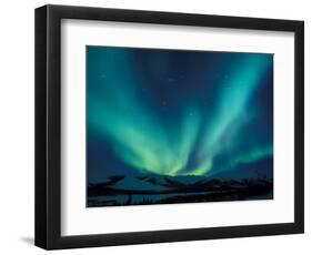 Northern Lights, Endicott Mountains in the Brooks Range, Alaska-Hugh Rose-Framed Photographic Print