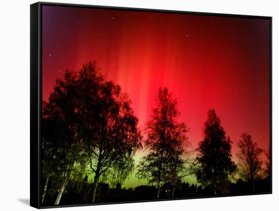 Northern Lights Glow-null-Framed Stretched Canvas