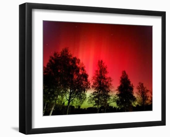 Northern Lights Glow-null-Framed Premium Photographic Print