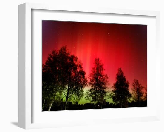 Northern Lights Glow-null-Framed Premium Photographic Print