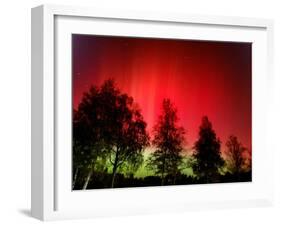 Northern Lights Glow-null-Framed Premium Photographic Print