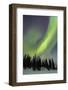 Northern Lights in Winter, Aurora Borealis, PyhŠ-Luosto National Park, Luosto, Lapland, Finland-P. Kaczynski-Framed Photographic Print