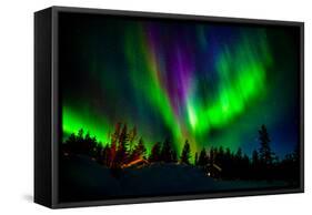 Northern Lights, Lapland, Sweden-null-Framed Stretched Canvas