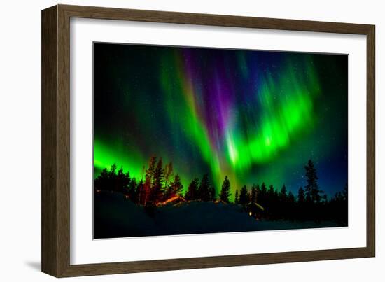 Northern Lights, Lapland, Sweden-null-Framed Photographic Print