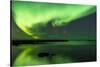 Northern Lights Near Eggum, Aurora Borealis, Eggum, Lofoten, Norway-Sonja Jordan-Stretched Canvas