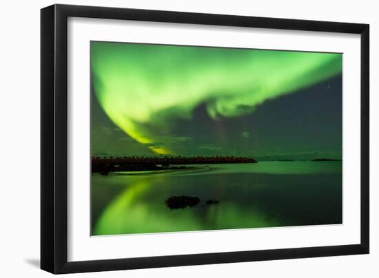 Northern Lights Near Eggum, Aurora Borealis, Eggum, Lofoten, Norway-Sonja Jordan-Framed Photographic Print