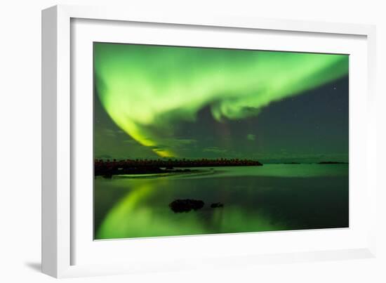 Northern Lights Near Eggum, Aurora Borealis, Eggum, Lofoten, Norway-Sonja Jordan-Framed Photographic Print