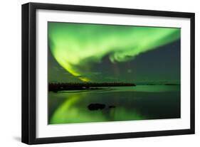 Northern Lights Near Eggum, Aurora Borealis, Eggum, Lofoten, Norway-Sonja Jordan-Framed Premium Photographic Print