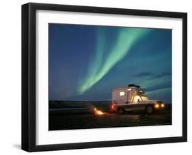 Northern Lights, North Slope of Brooks Range, USA-Steve Kazlowski-Framed Photographic Print