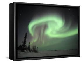 Northern Lights Northwest Territories, March 2008, Canada-Eric Baccega-Framed Stretched Canvas
