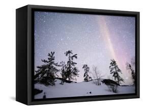 Northern Lights Northwest Territories, March 2008, Canada-Eric Baccega-Framed Stretched Canvas