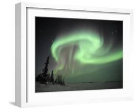 Northern Lights Northwest Territories, March 2008, Canada-Eric Baccega-Framed Photographic Print