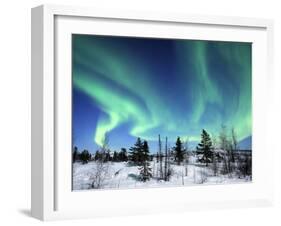 Northern Lights Northwest Territories, March 2008, Canada-Eric Baccega-Framed Photographic Print